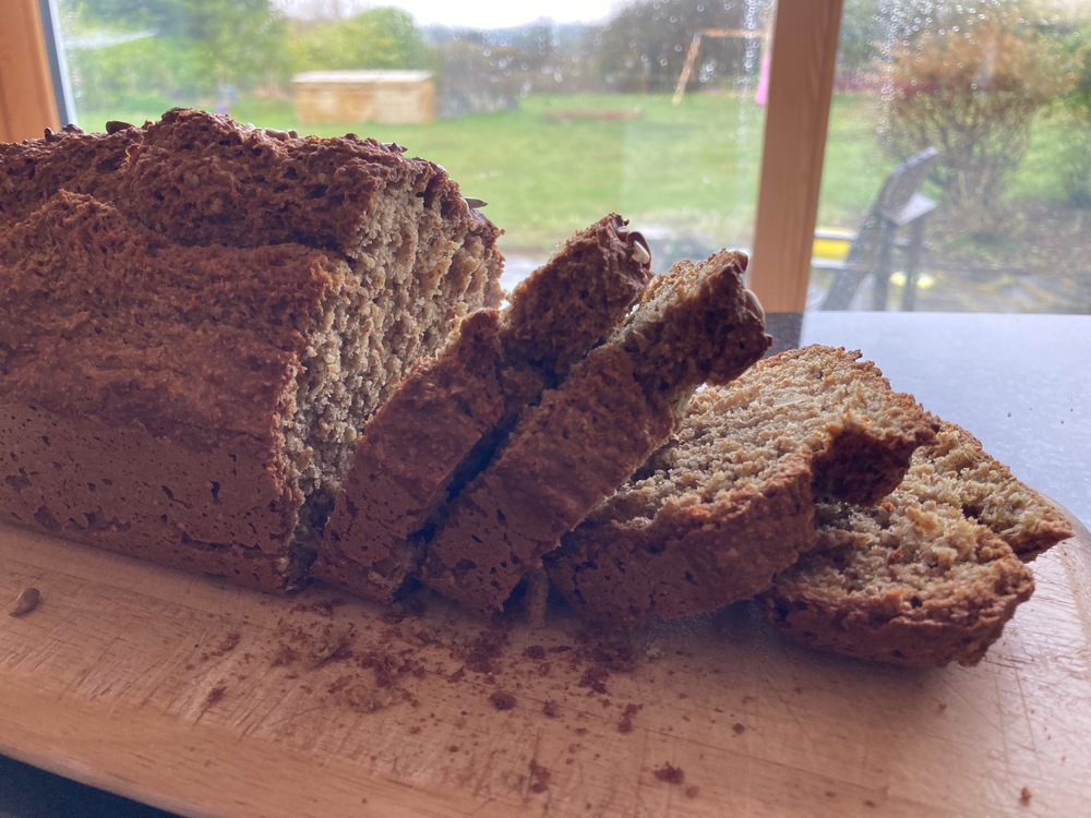 close up of the soda bread