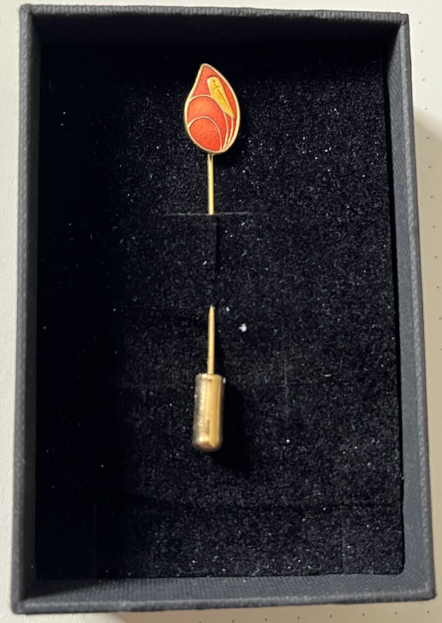 Reward pin for twenty blood donations